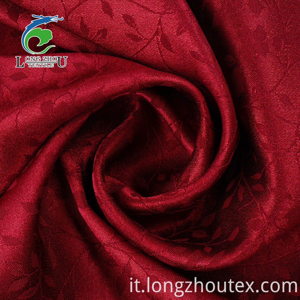 Milan Satin Fabric Jacquard Fabric